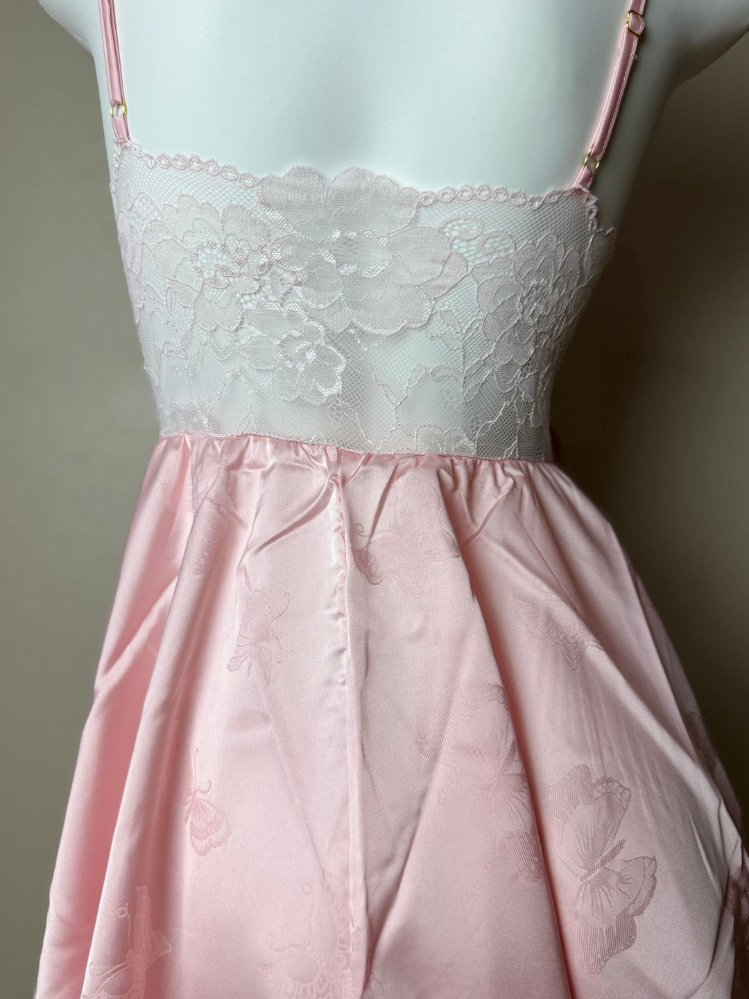 Pink Butterfly Pattern Slip