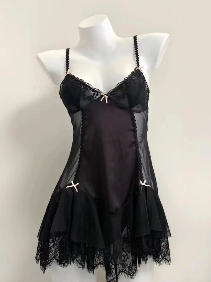 Flounce Lace-Trim Slip