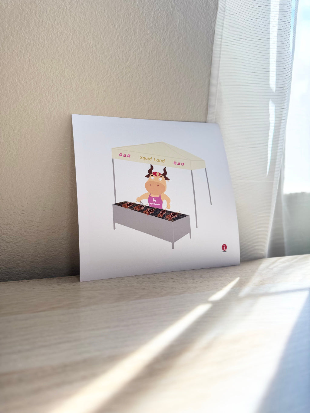 Night Market Vendor Print