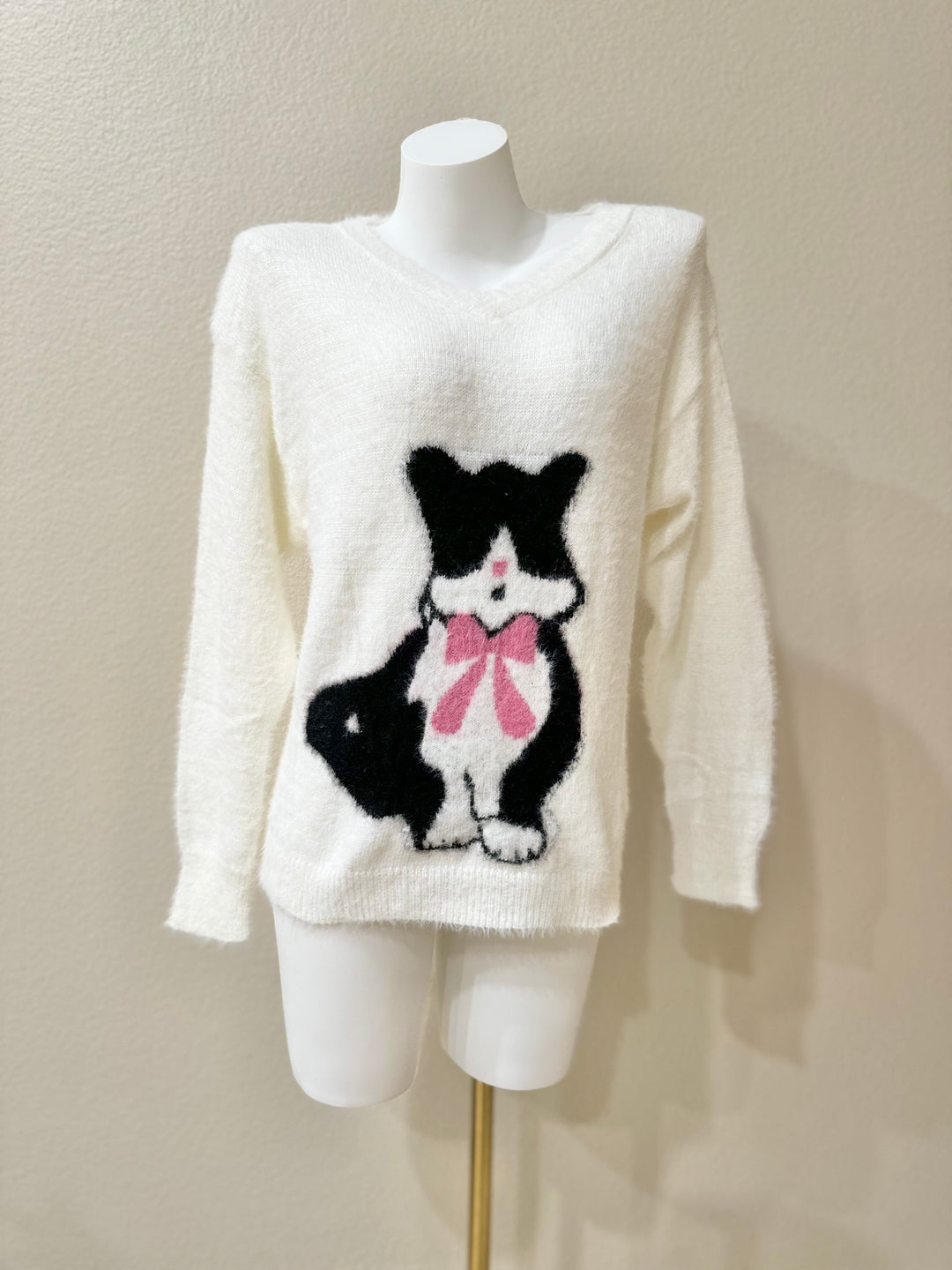 White Cat Sweater