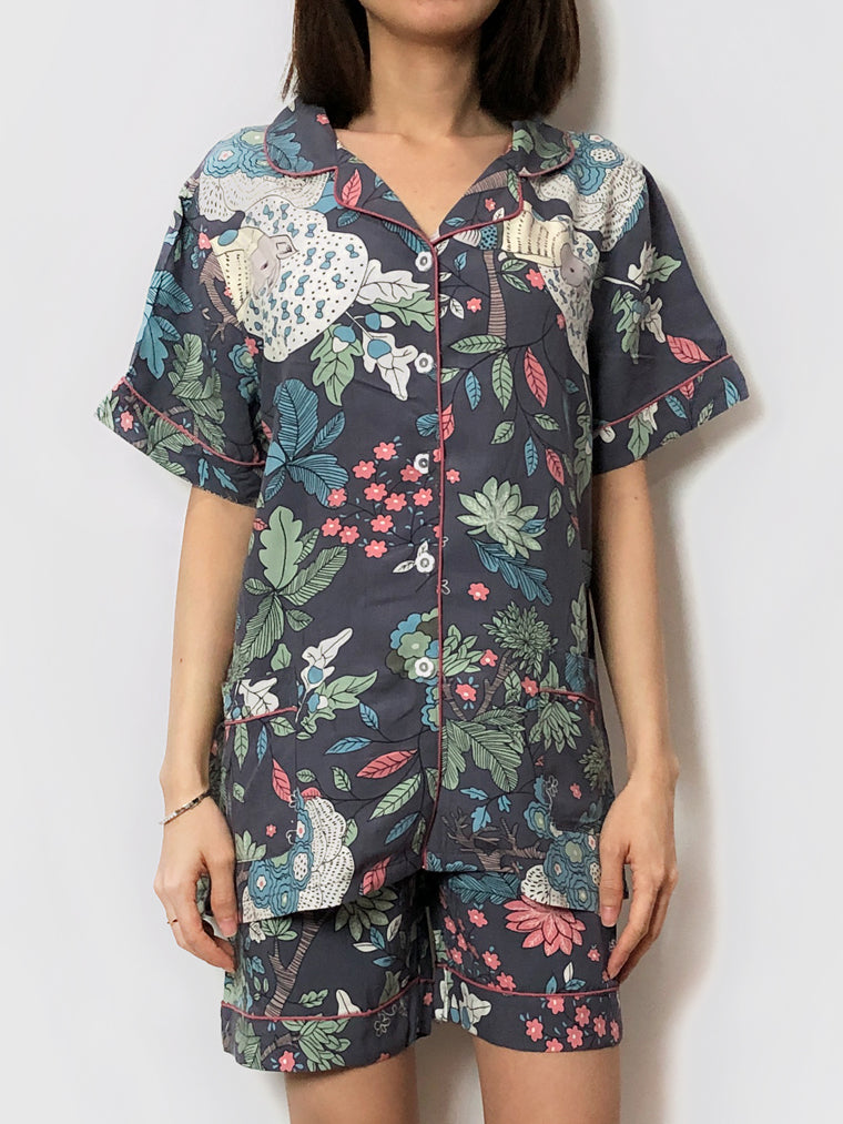Women's cozy floral loungewear pajama sets