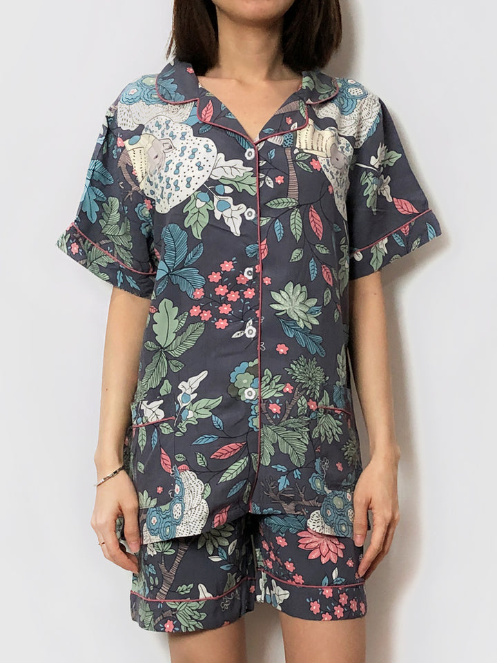 Women's cozy floral loungewear pajama sets