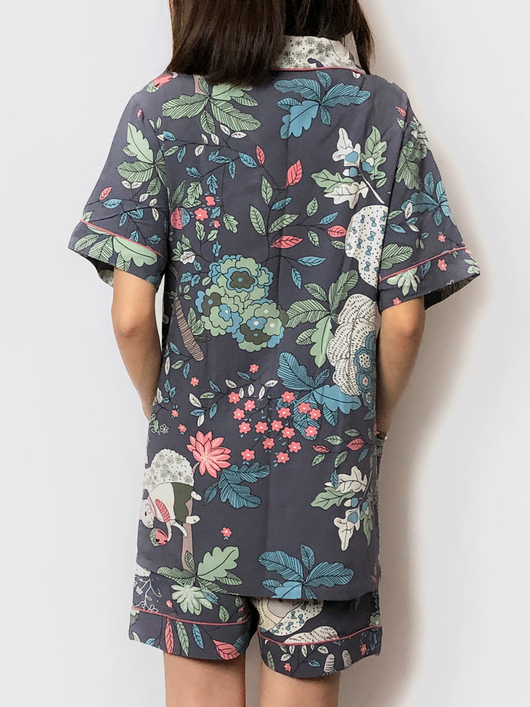 Women's cozy floral loungewear pajama sets