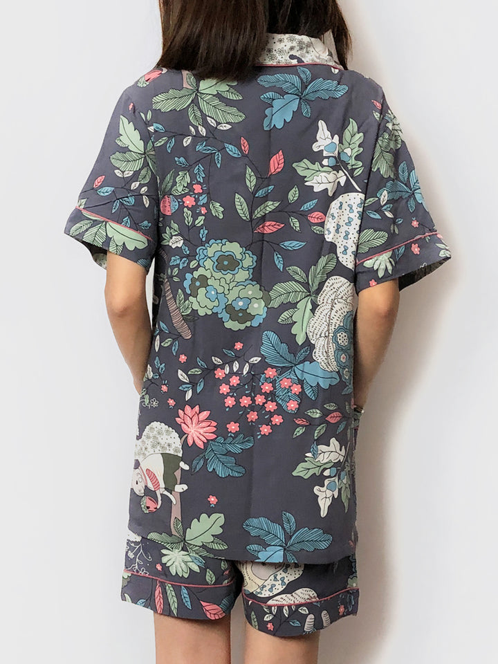 Women's cozy floral loungewear pajama sets