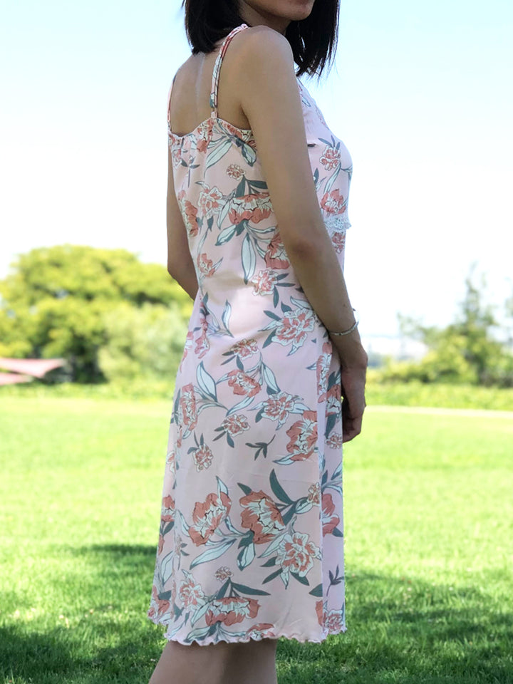 Women's soft comfy pajamas nighty sleep dress