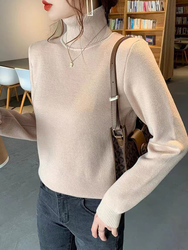 Women's Warm & Comfortable Fleece Turleneck Sweater
