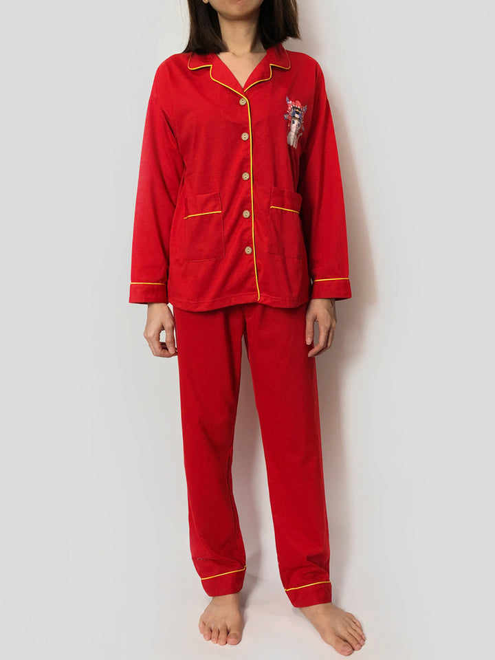 Women's cozy loungewear pajama sets