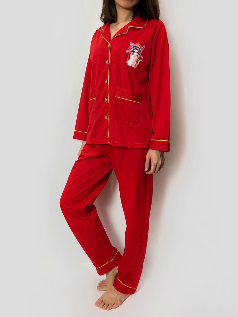 Women's cozy loungewear pajama sets