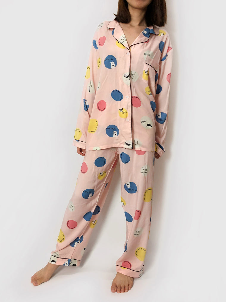 Women's cozy loungewear pajama sets