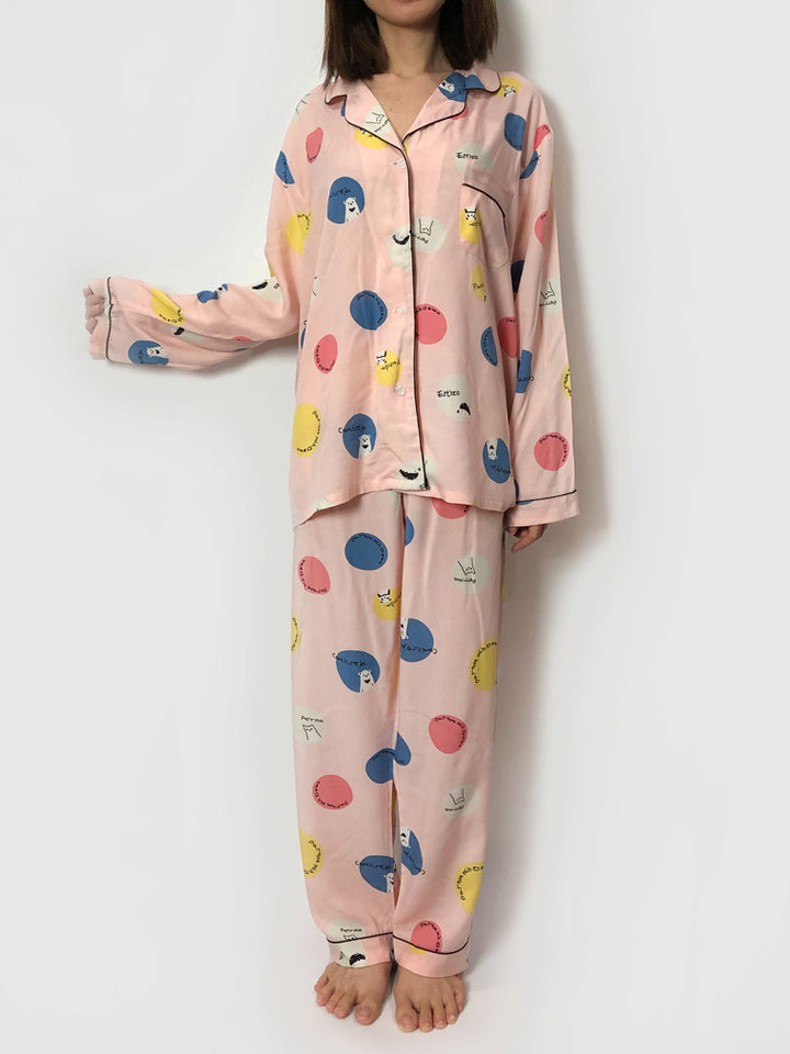 Women's cozy loungewear pajama sets