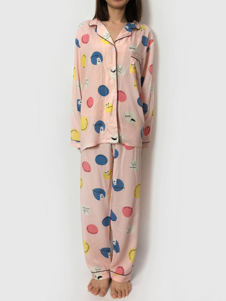 Women's cozy loungewear pajama sets