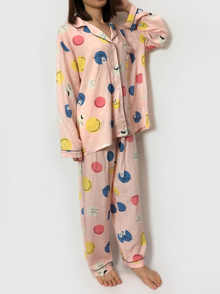 Women's cozy loungewear pajama sets