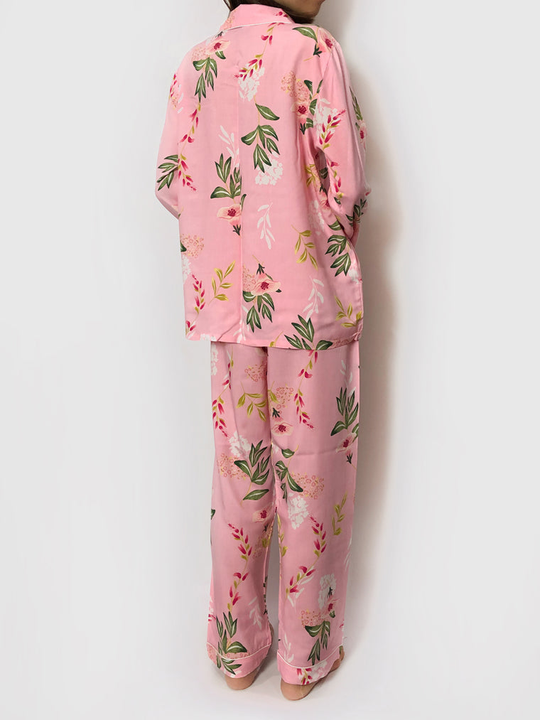 Women's cozy floral loungewear pajama sets