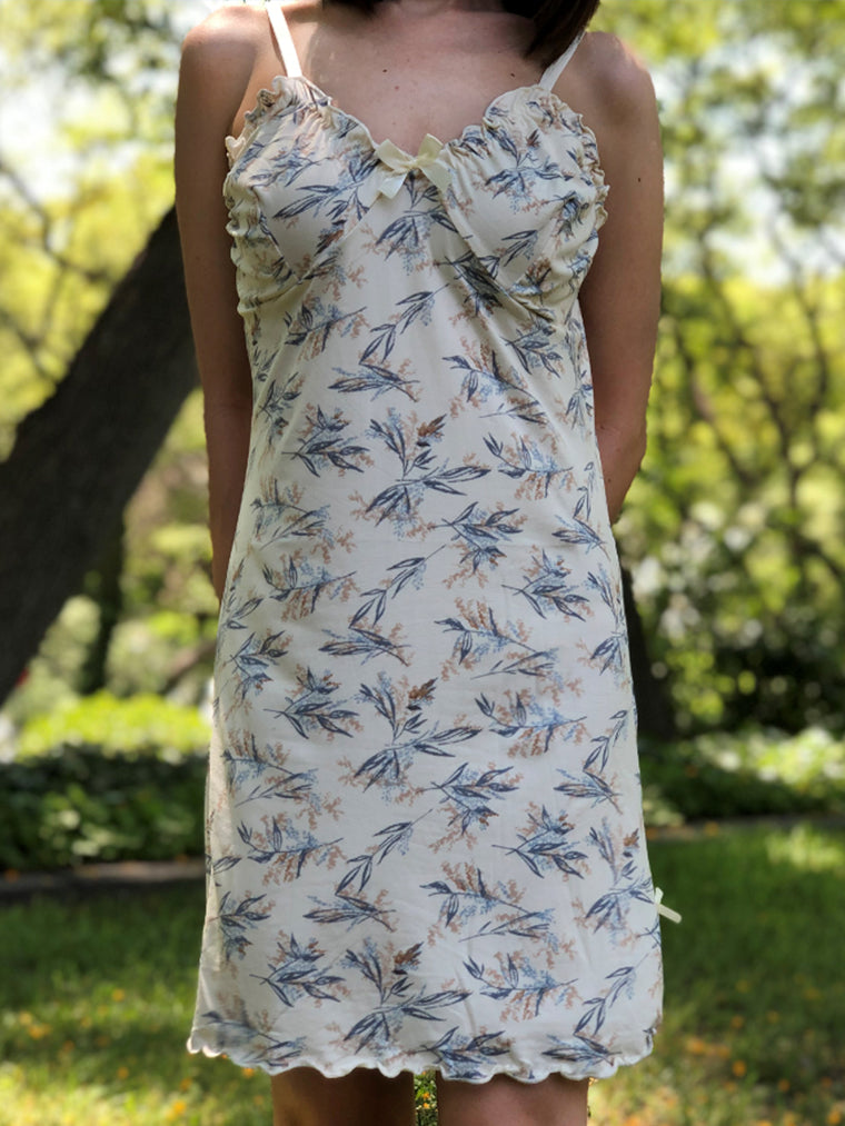 Women's soft comfy pajamas nighty sleep dress