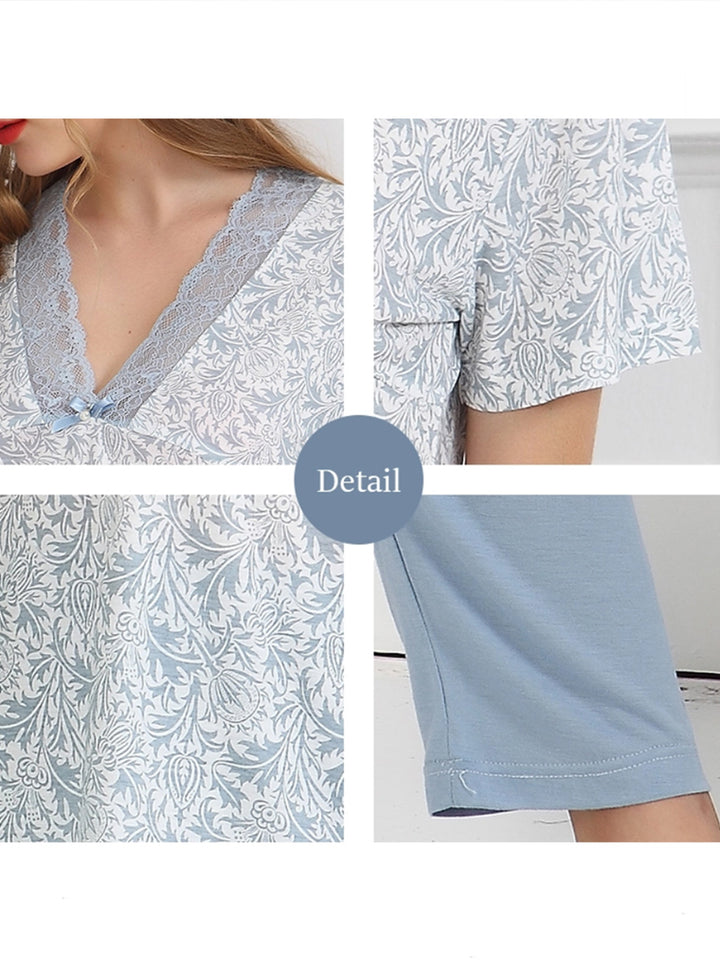 Women's cozy loungewear pajama sets