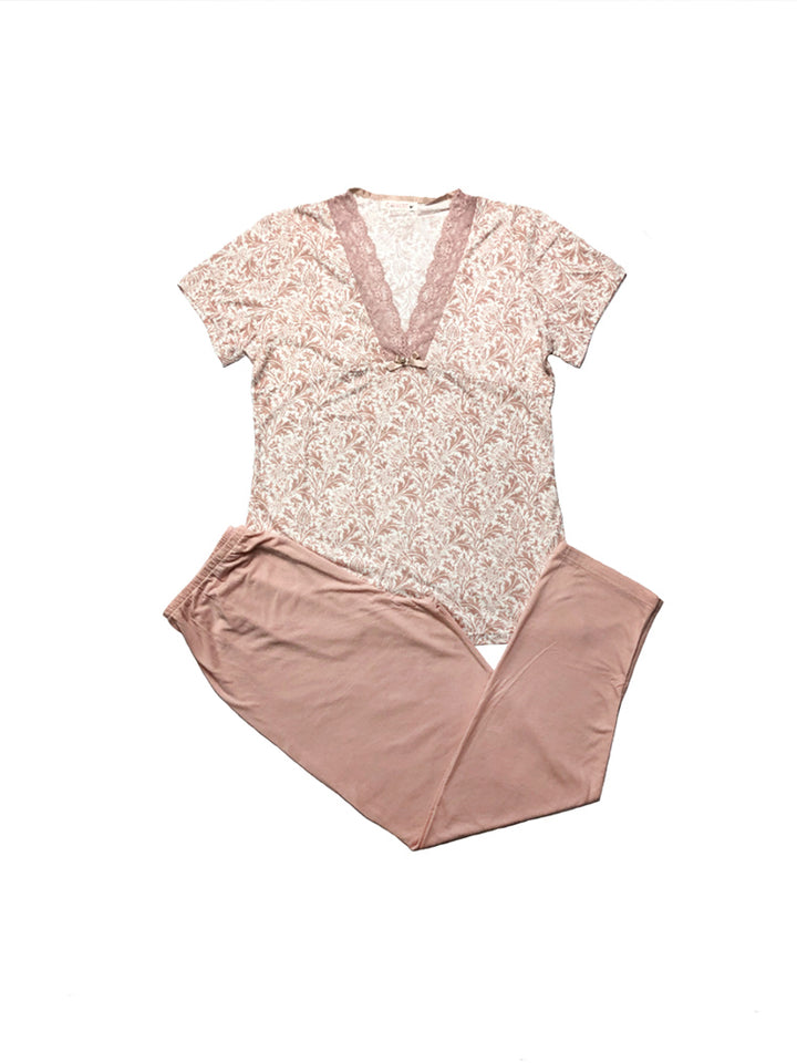 Women's cozy loungewear pajama sets