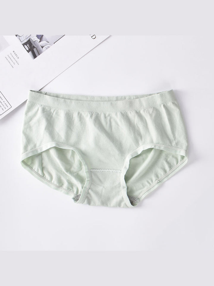 Solid Stretch Cotton Hiphugger Panty