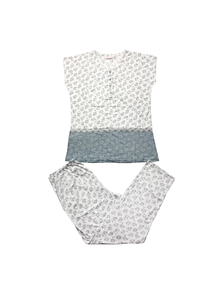 Women's cozy floral loungewear pajama sets