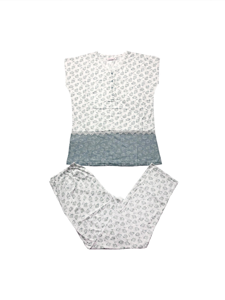 Women's cozy floral loungewear pajama sets