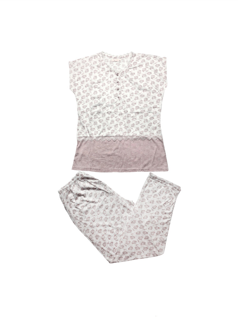 Women's cozy floral loungewear pajama sets