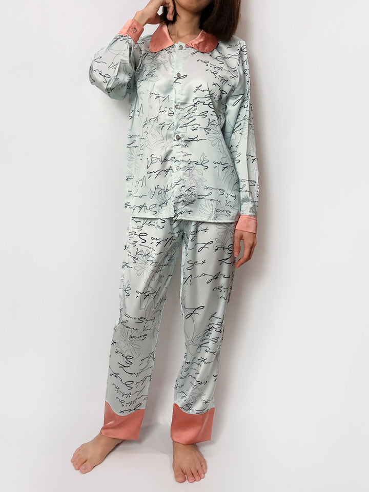 Women's cozy loungewear pajama sets