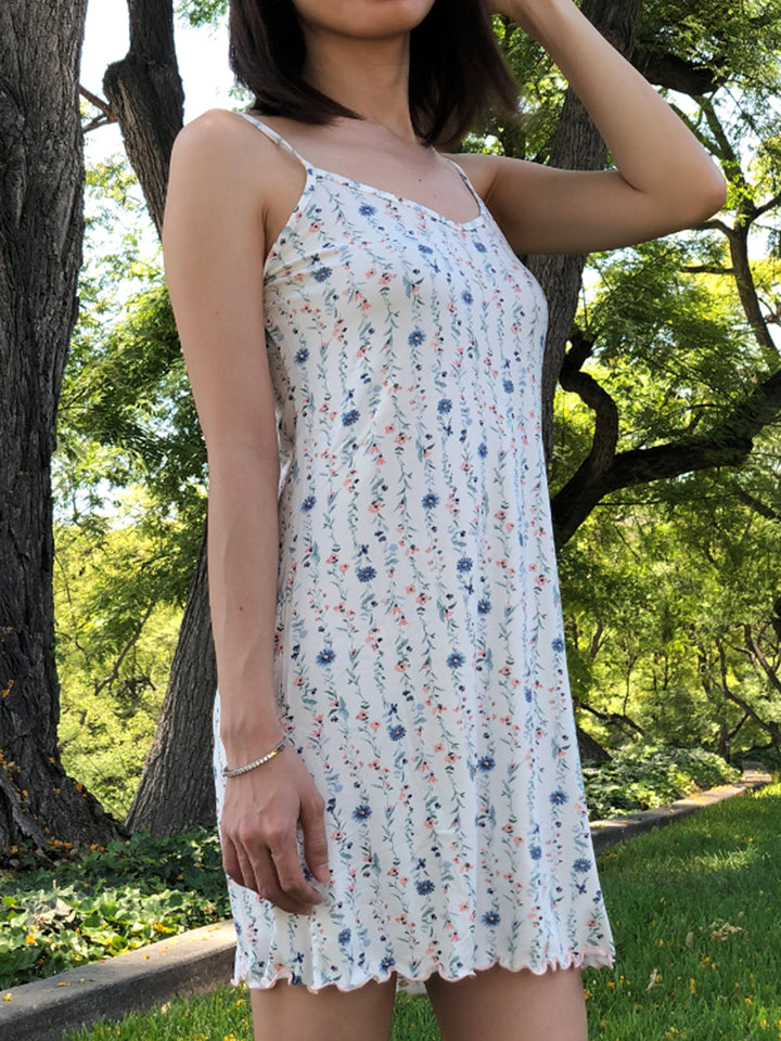 Women's soft comfy pajamas nighty sleep dress