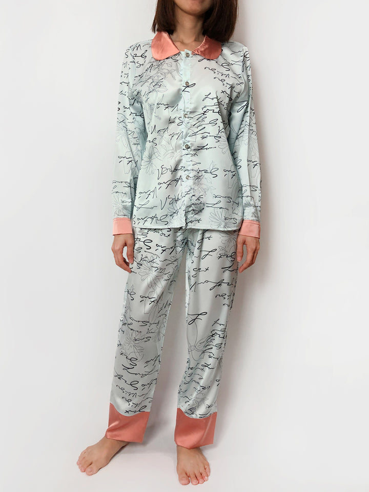 Women's cozy loungewear pajama sets