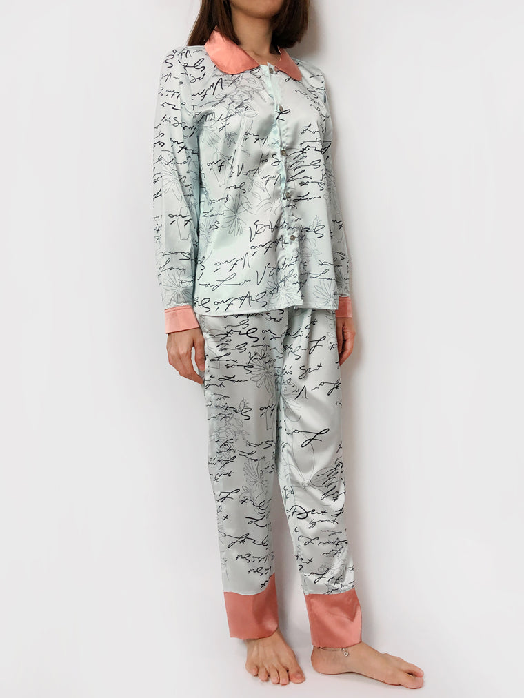 Women's cozy loungewear pajama sets