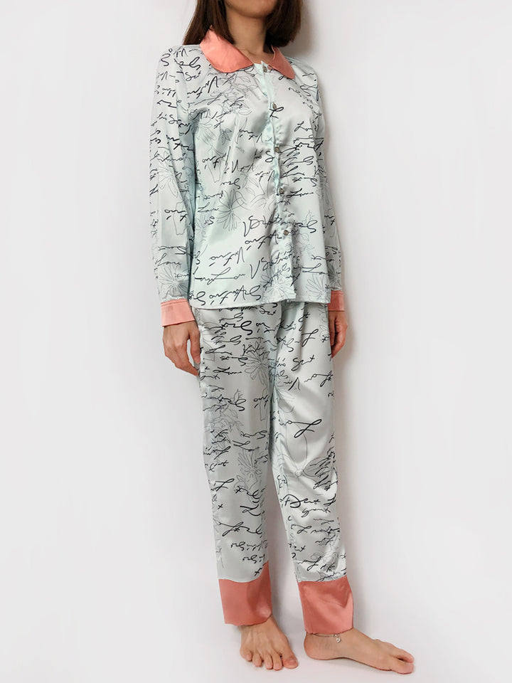 Women's cozy loungewear pajama sets