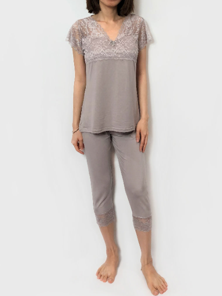 Women's cozy loungewear pajama sets
