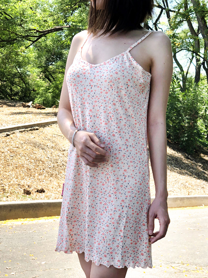 Women's floral soft comfy pajamas nighty sleep dress