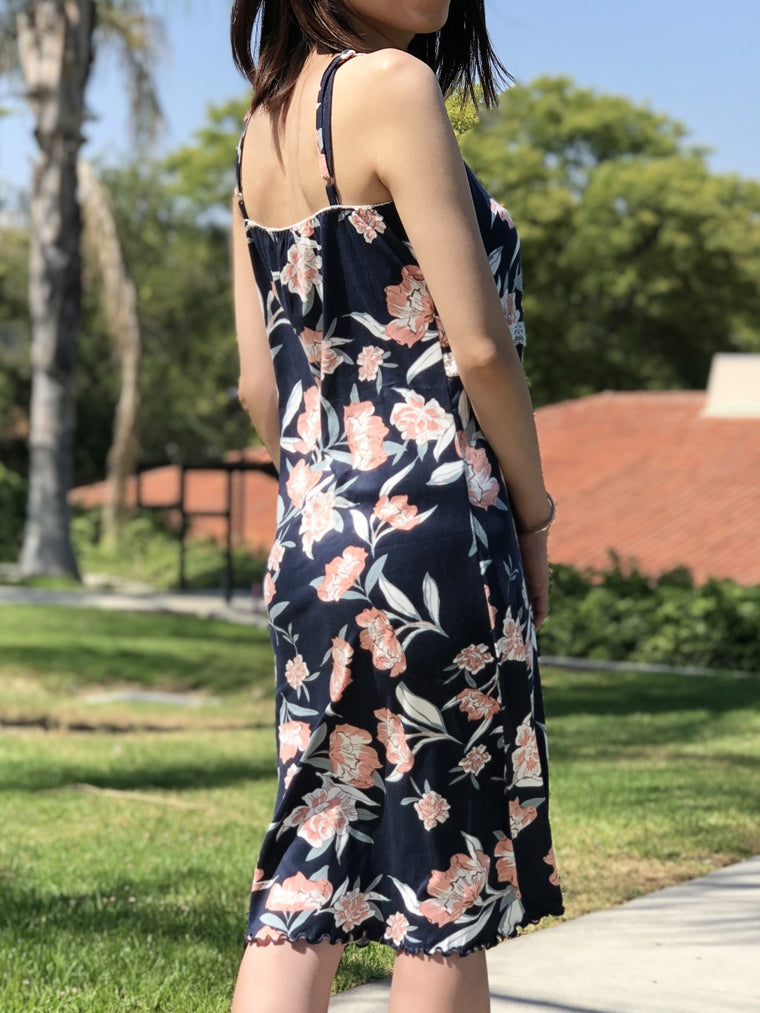 Women's soft comfy pajamas nighty sleep dress