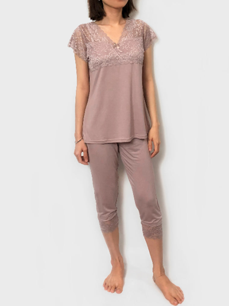 Women's cozy loungewear pajama sets