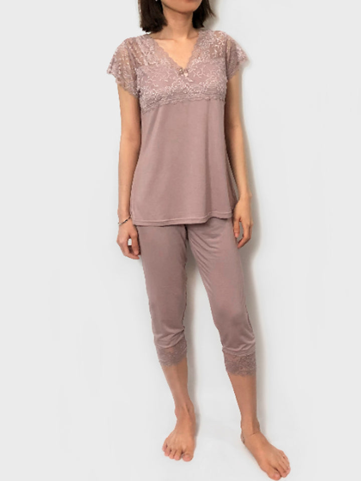 Women's cozy loungewear pajama sets