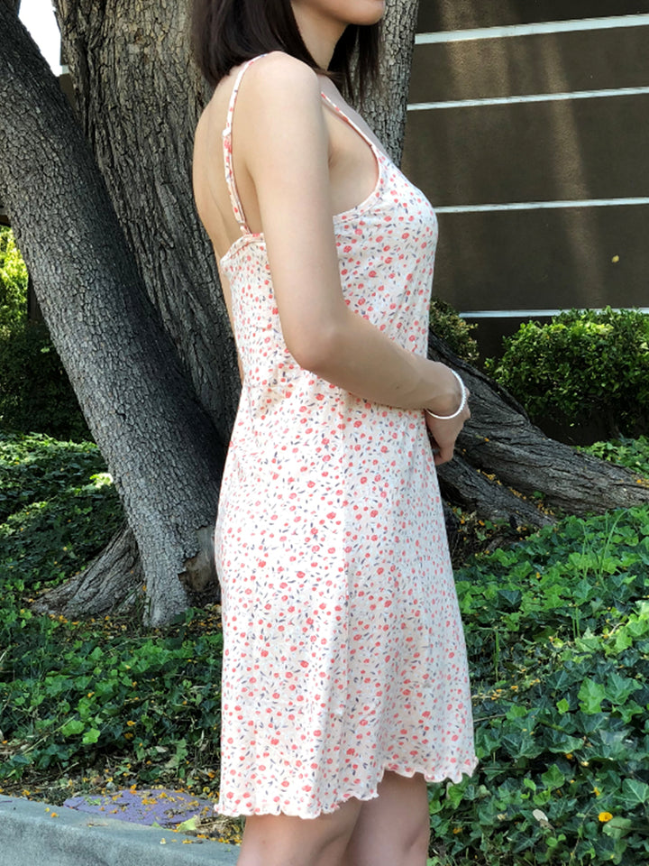 Women's floral soft comfy pajamas nighty sleep dress