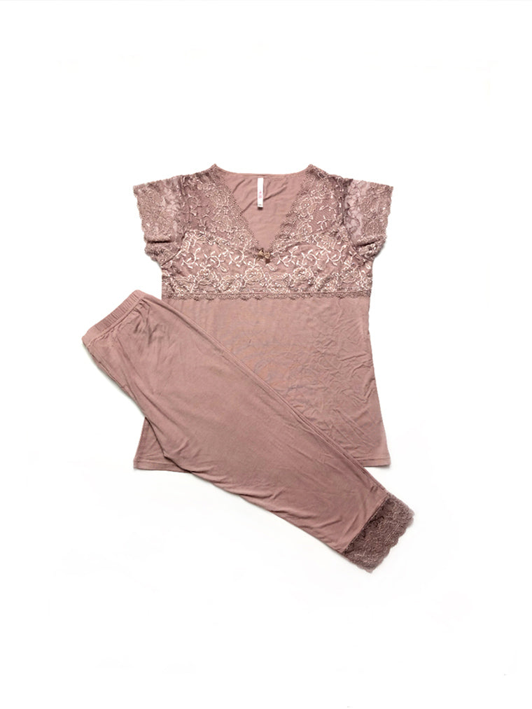 Women's cozy loungewear pajama sets