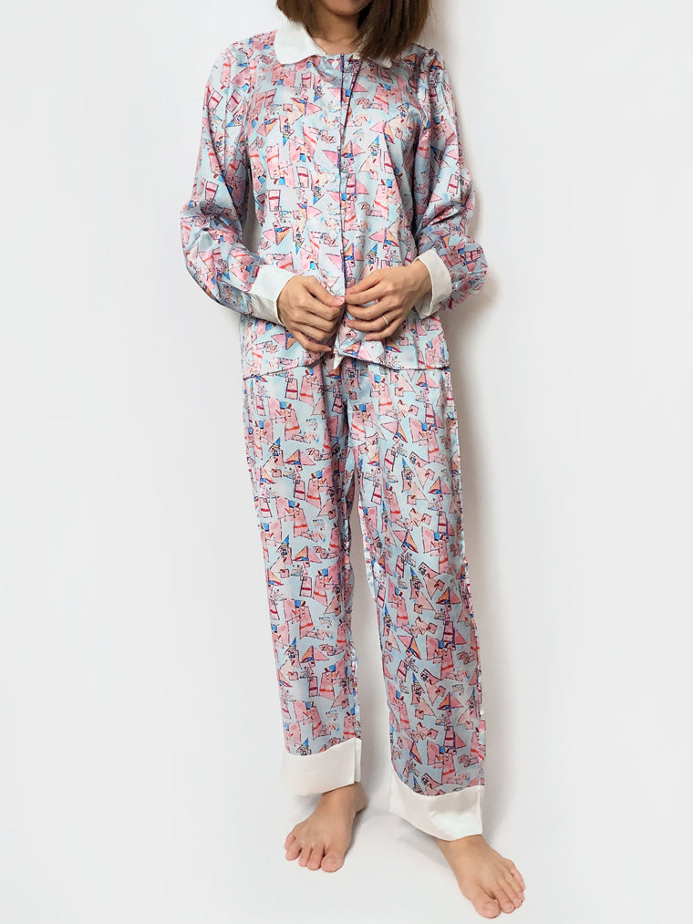 Women's cozy loungewear pajama sets