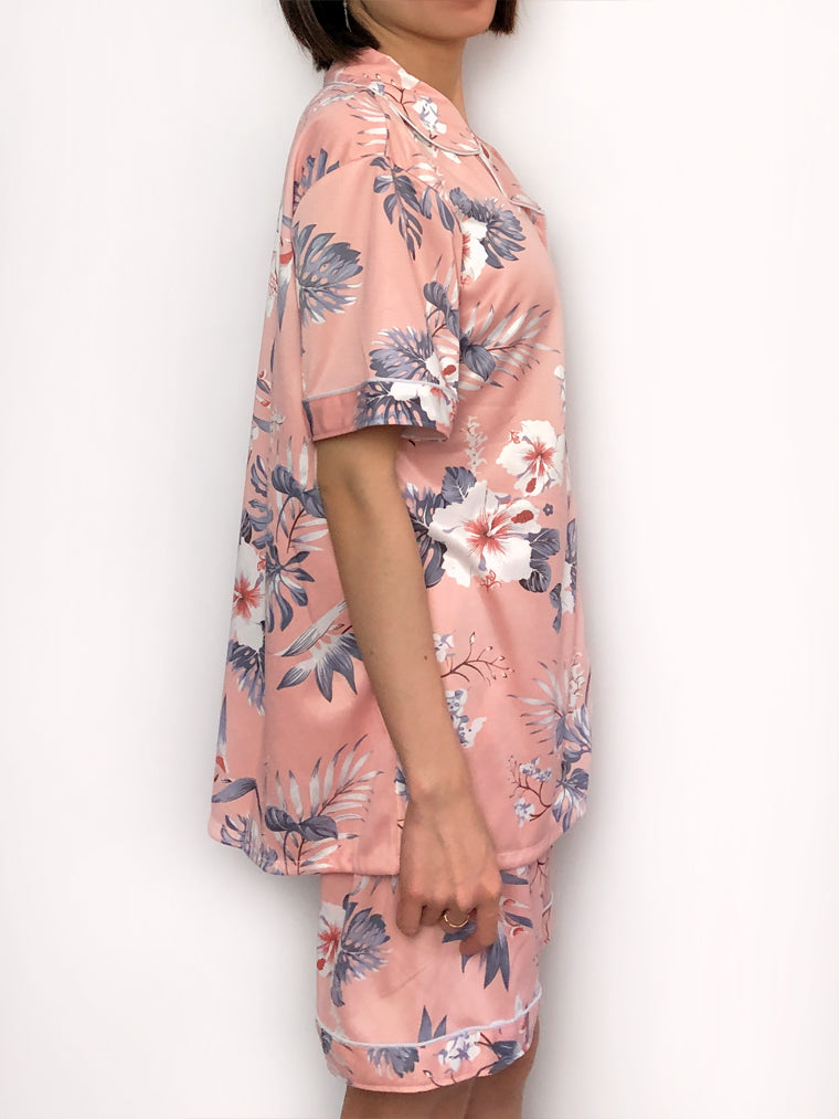 Women's cozy floral loungewear pajama sets