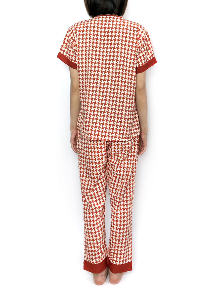 women's soft comfy silky satin pajama set pjs lounge