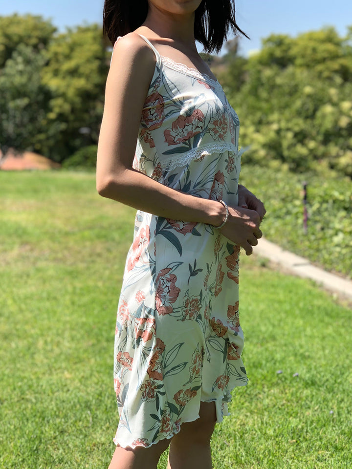 Women's soft comfy pajamas nighty sleep dress