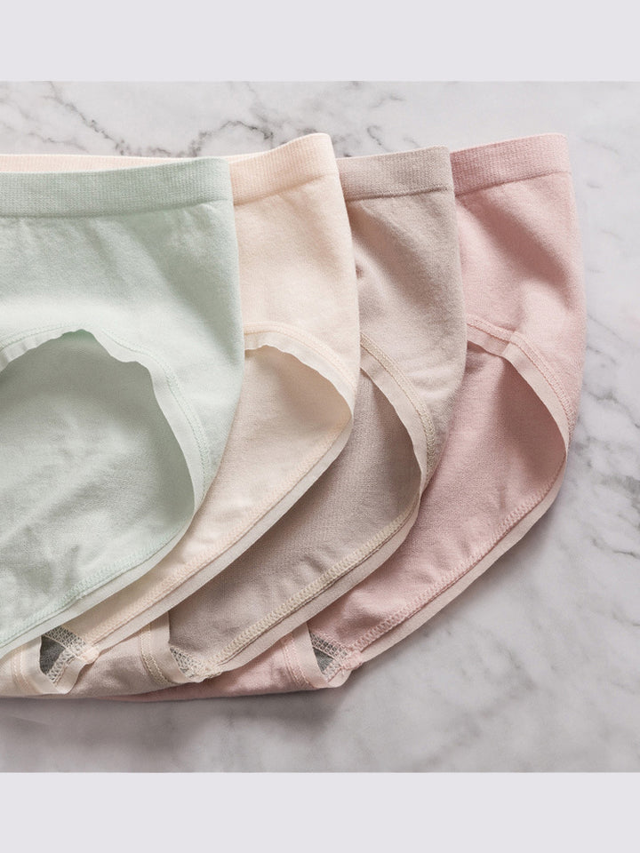 Solid Stretch Cotton Hiphugger Panty