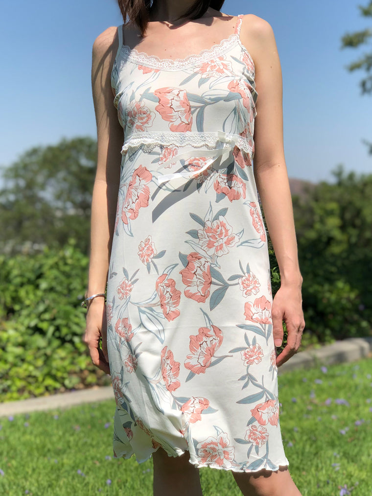 Women's soft comfy pajamas nighty sleep dress