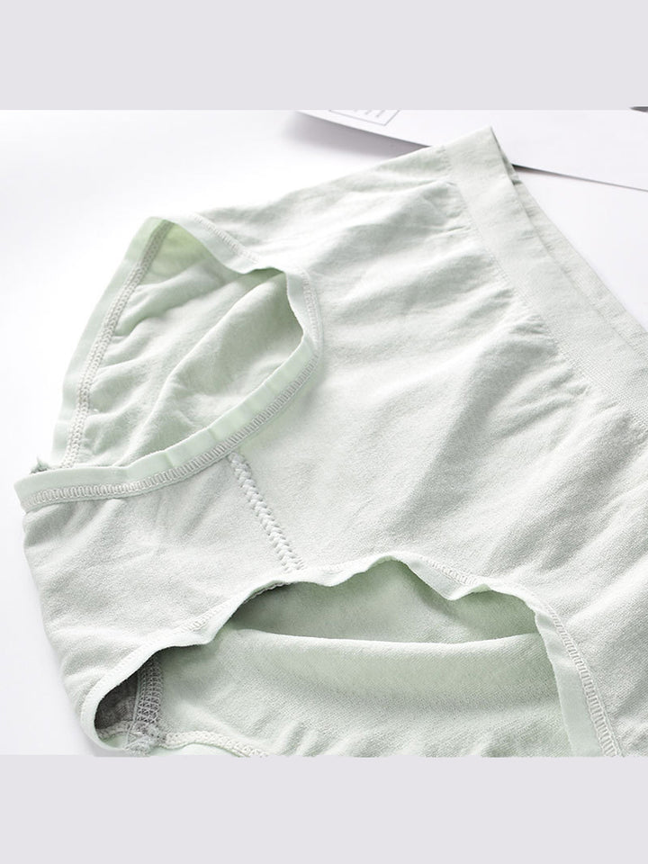 Solid Stretch Cotton Hiphugger Panty