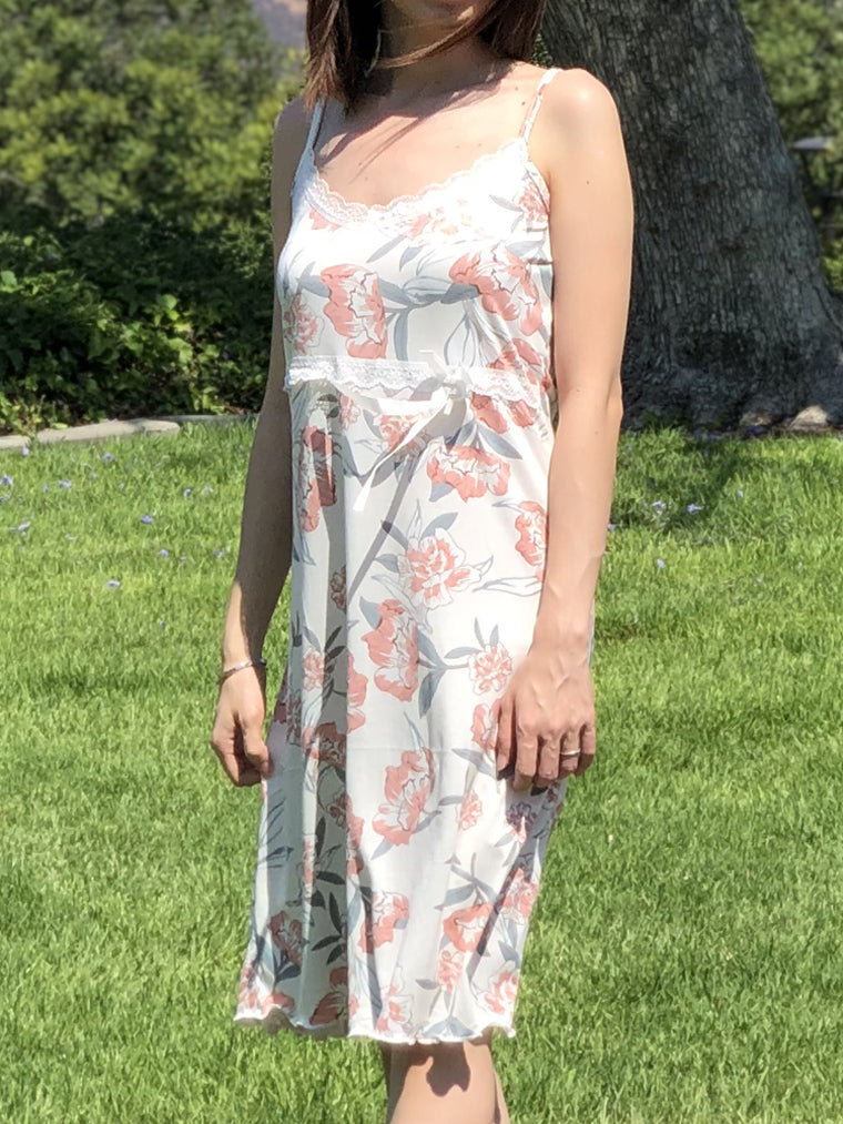 Women's soft comfy pajamas nighty sleep dress