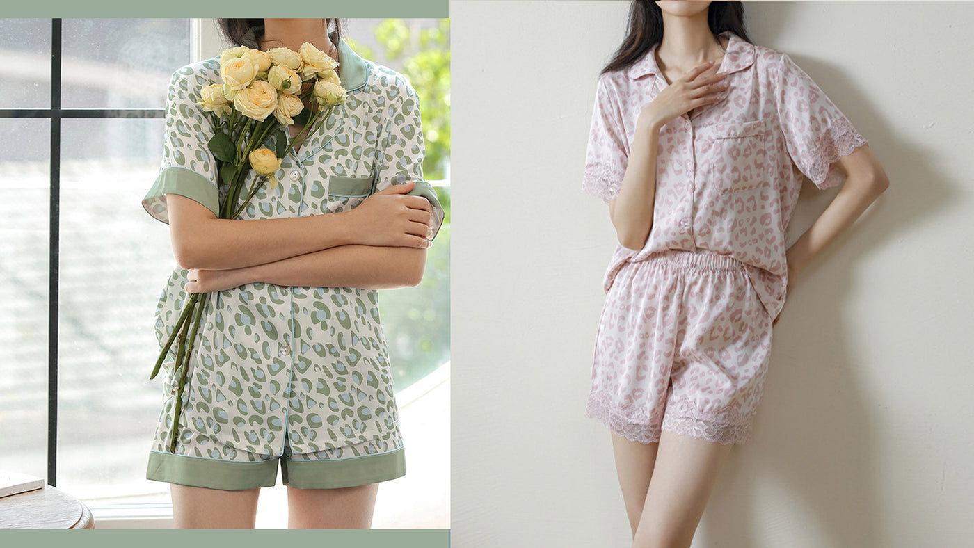 women's comfortable sleepwear cozy pajama sets PJS satin cotton nightgown
