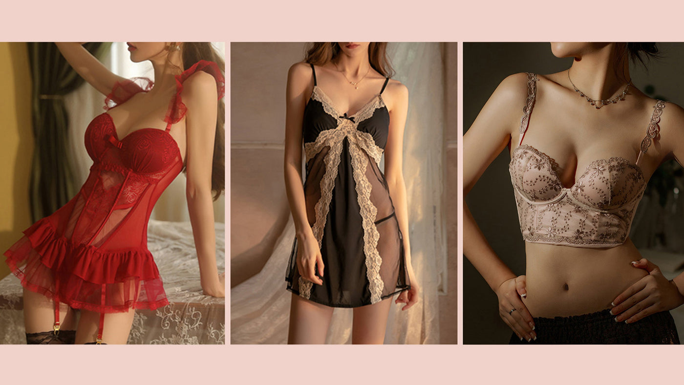 Women's sexy lingerie sets | slips & robes | sexy lace mesh bra sets teddy babydolls | corset tops & sleepwear nightgown