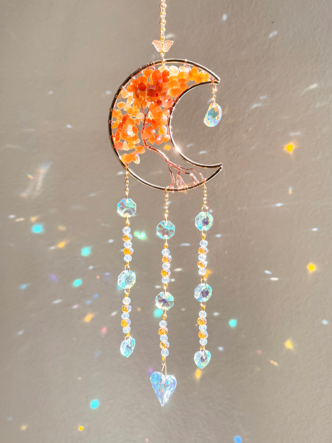 Crescent Moon Tree of Life Suncatcher