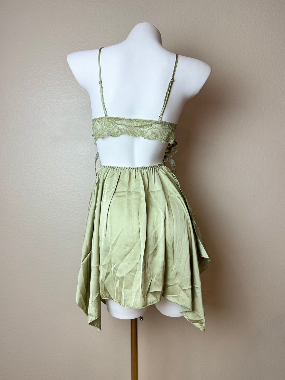 Green Butterfly Slip - Back