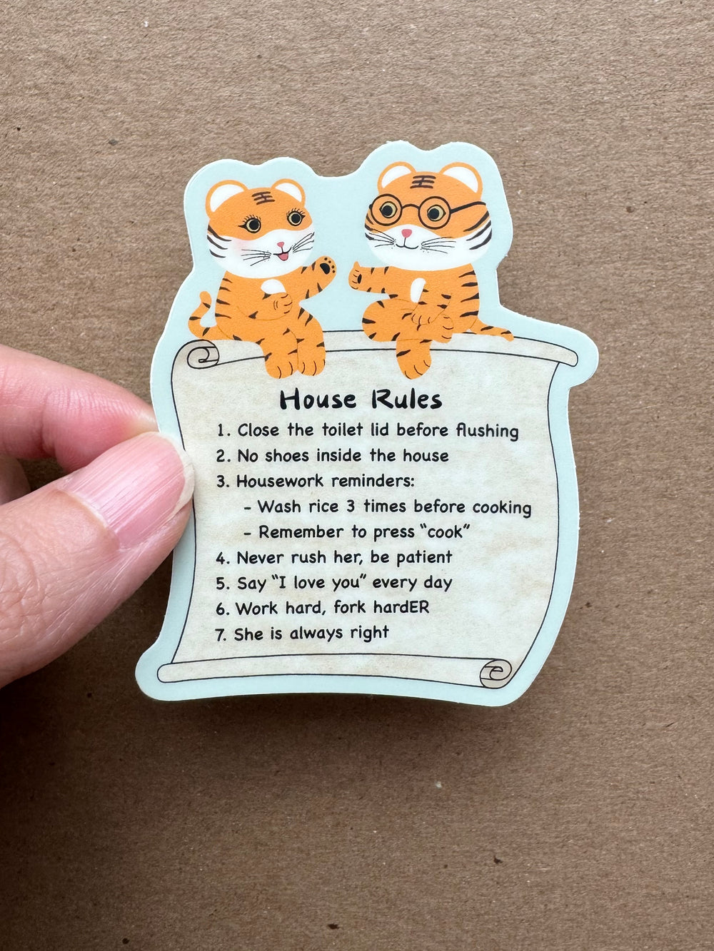 House Rules Sticker