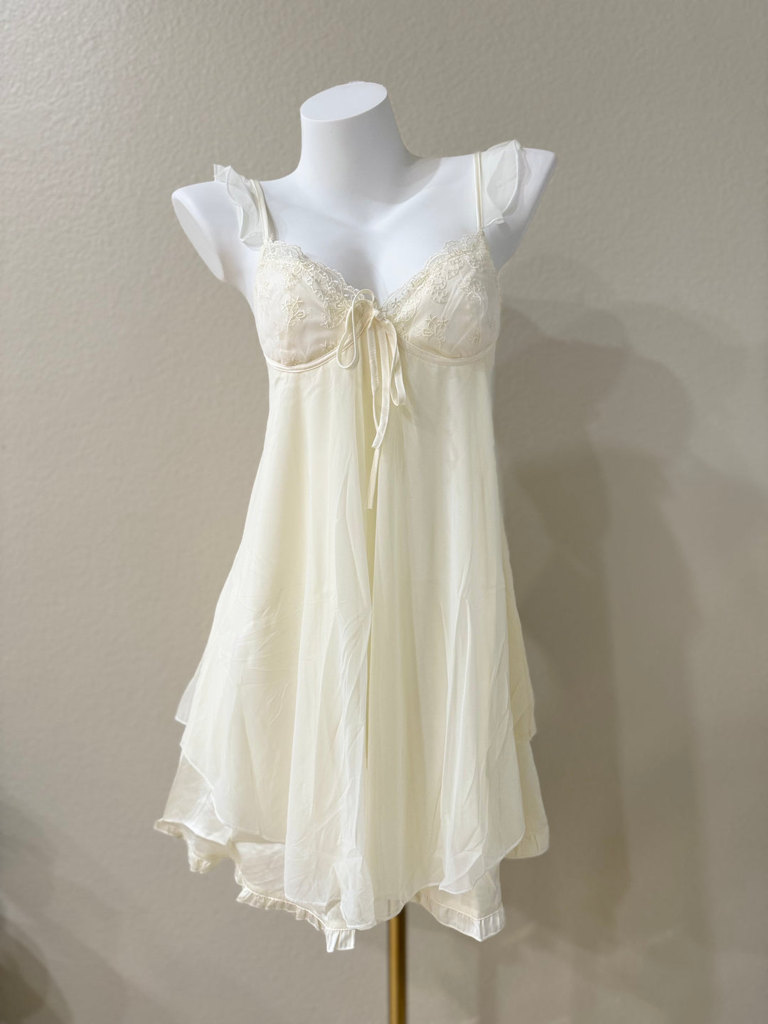 Ruffle Straps Bi-Layered Slip